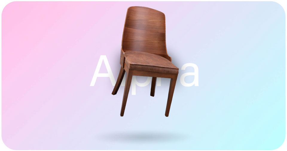 صندلی چوبی آلفا